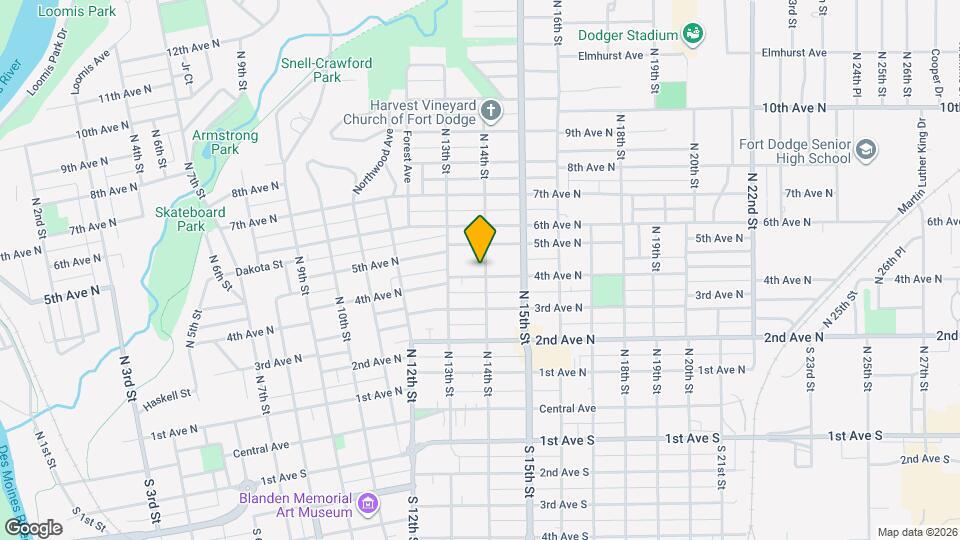 1332 4th Ave N Map and Location Details