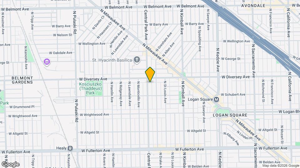 2741 N Central Park Ave, Unit 2 Map and Location Details