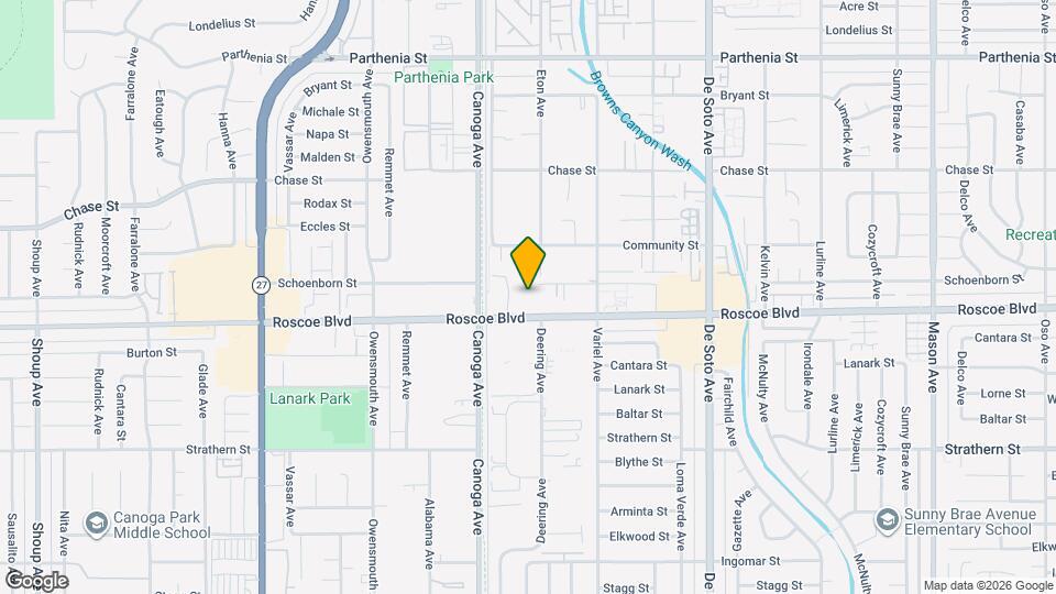 21315 Roscoe Blvd Map and Location Details