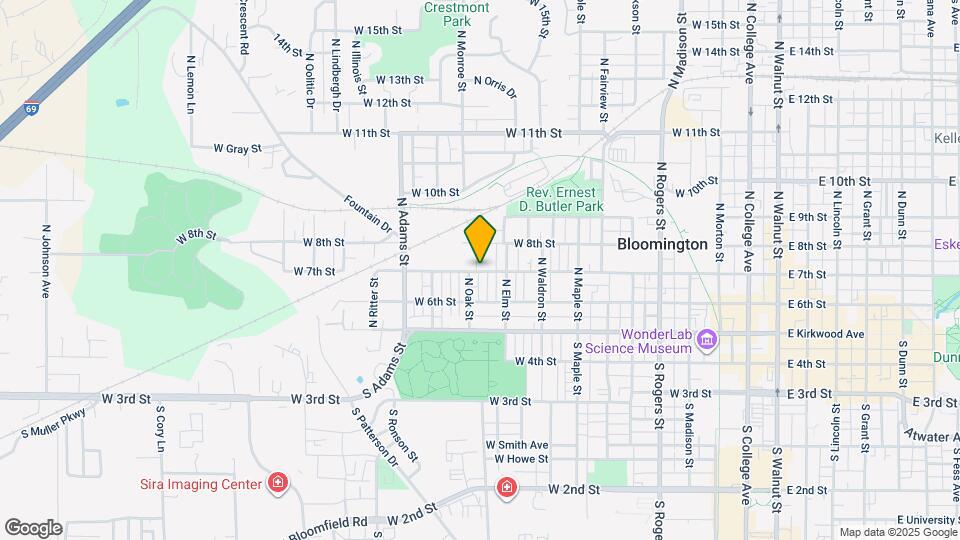1022 W 7th St Map and Location Details