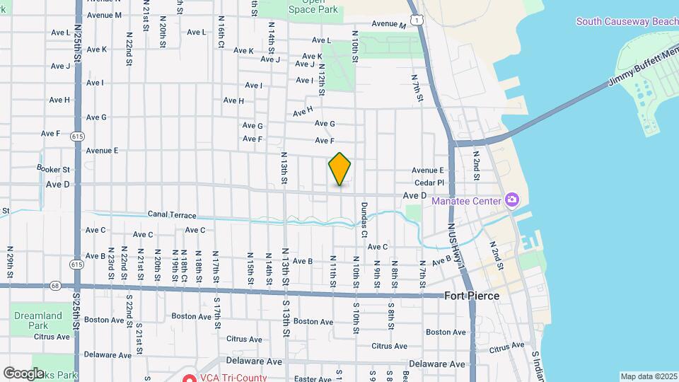 1102 Avenue D Map and Location Details