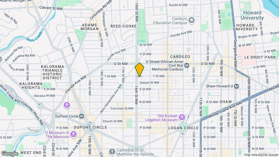 1837 16th St NW Map and Location Details