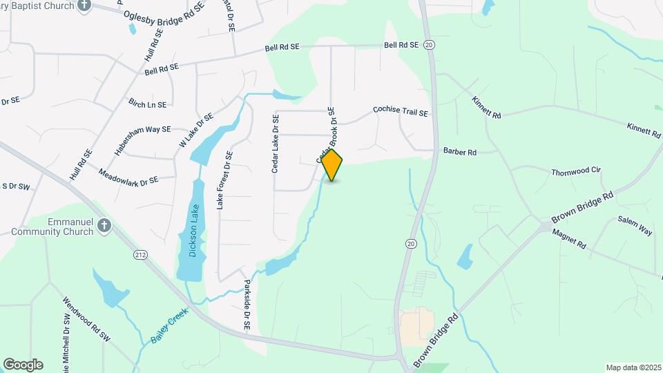 803 Brook Hollow Cir SE Map and Location Details