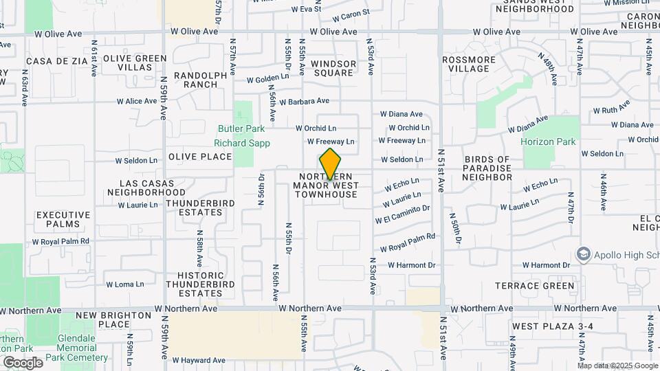 5424 W Laurie Ln Map and Location Details