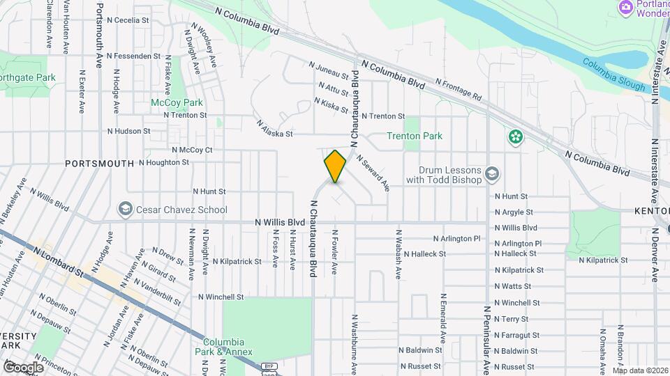 8715 N Washburne Ave Map and Location Details