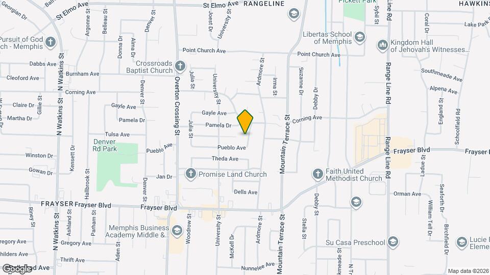 3541 Pueblo Ave Map and Location Details