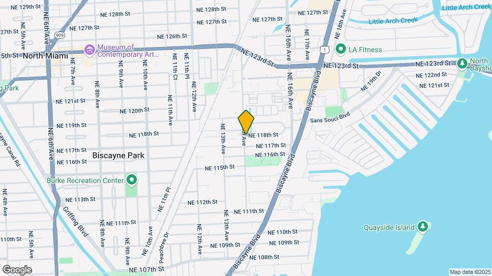11743 NE 14th Ave Map and Location Details
