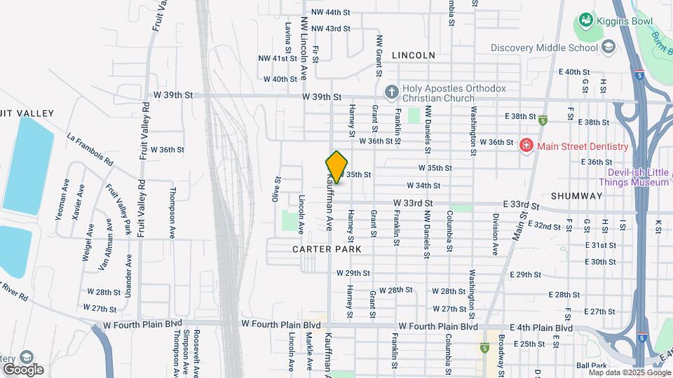 3401 Kauffman Ave Map and Location Details