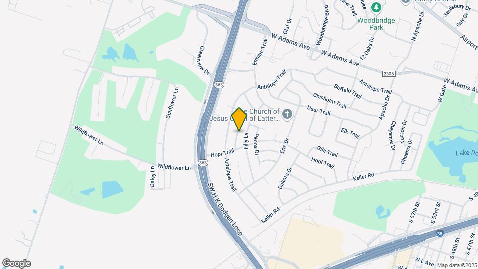 701 Brazos Dr Map and Location Details
