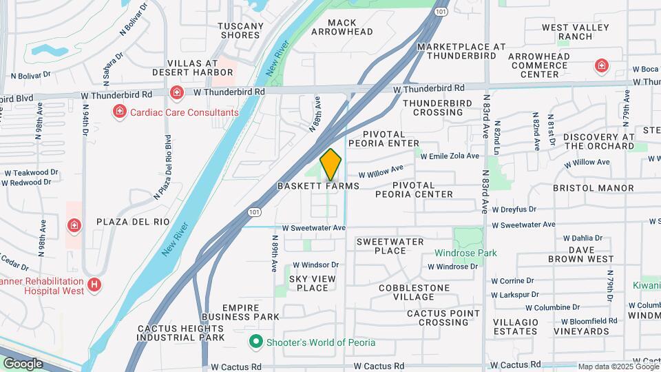 8755 W Pershing Ave Mapa y Detalles de la Ubicación