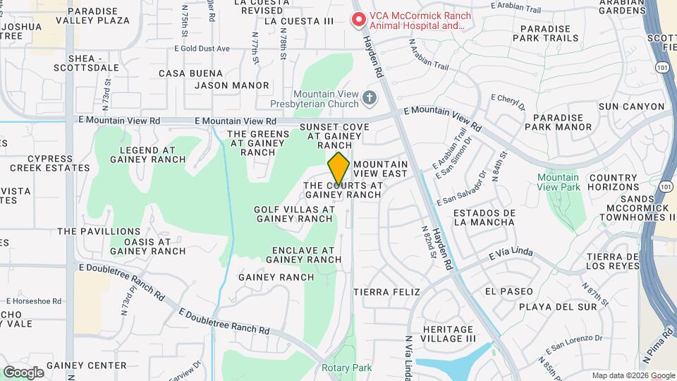 7710 E Gainey Ranch Rd, Unit 7710 Gainey Ranch #214 Mapa y Detalles de la Ubicación