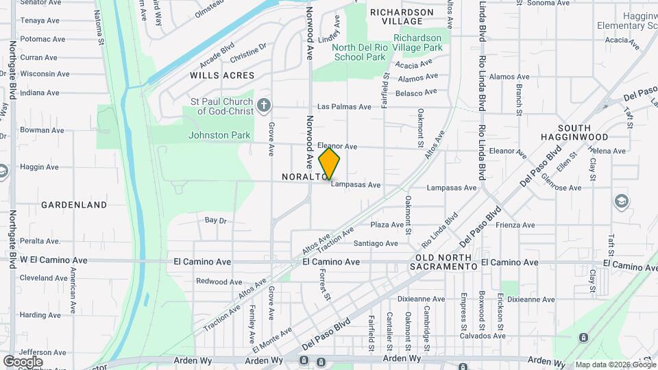 440 Lampasas Ave Map and Location Details