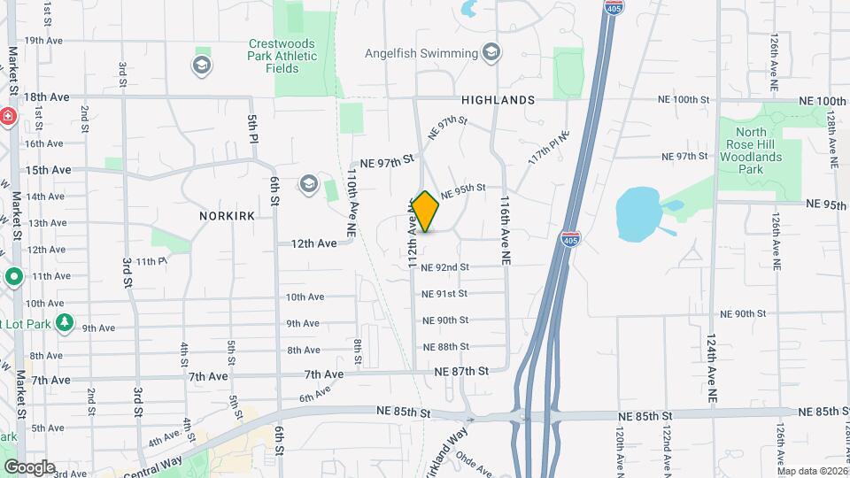 11205 NE 94th St Map and Location Details