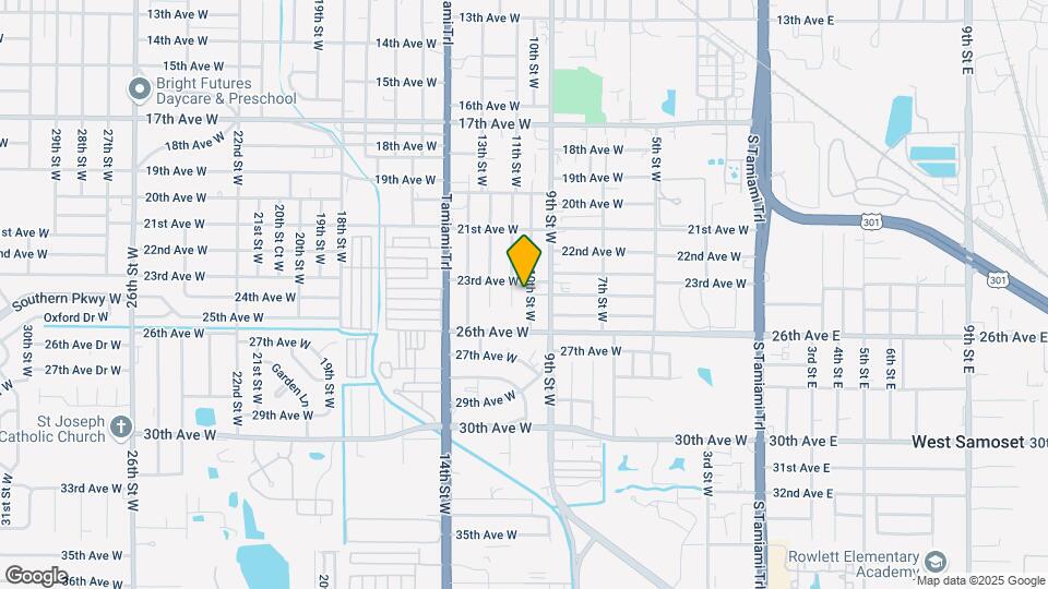 2404 10th St W Map and Location Details