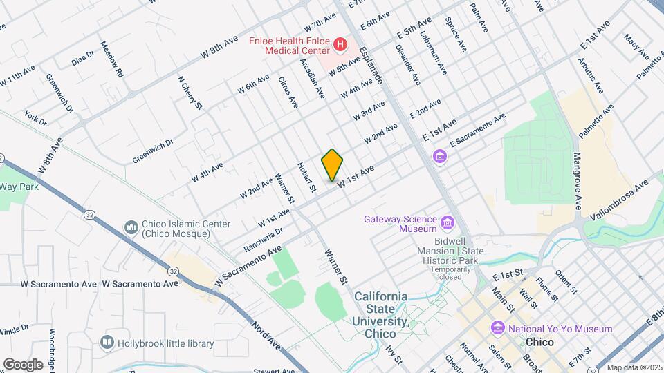 1109 Citrus Ave Map and Location Details