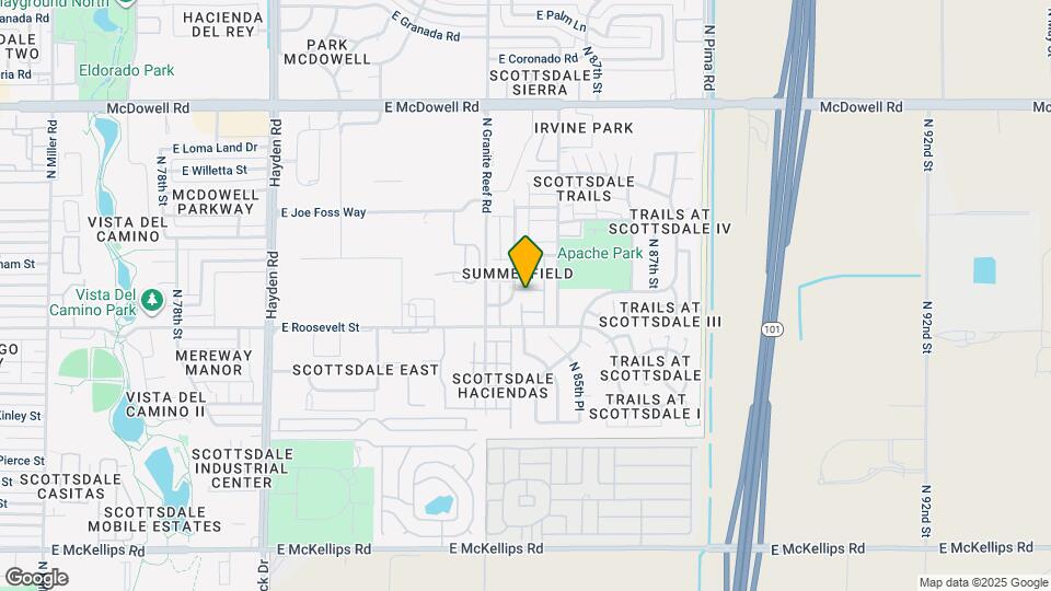 1023 N 84th Pl Map and Location Details