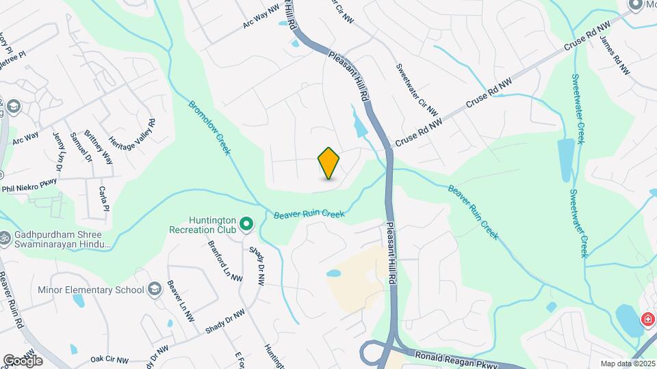 3590 Bob Hannah Dr NW Map and Location Details