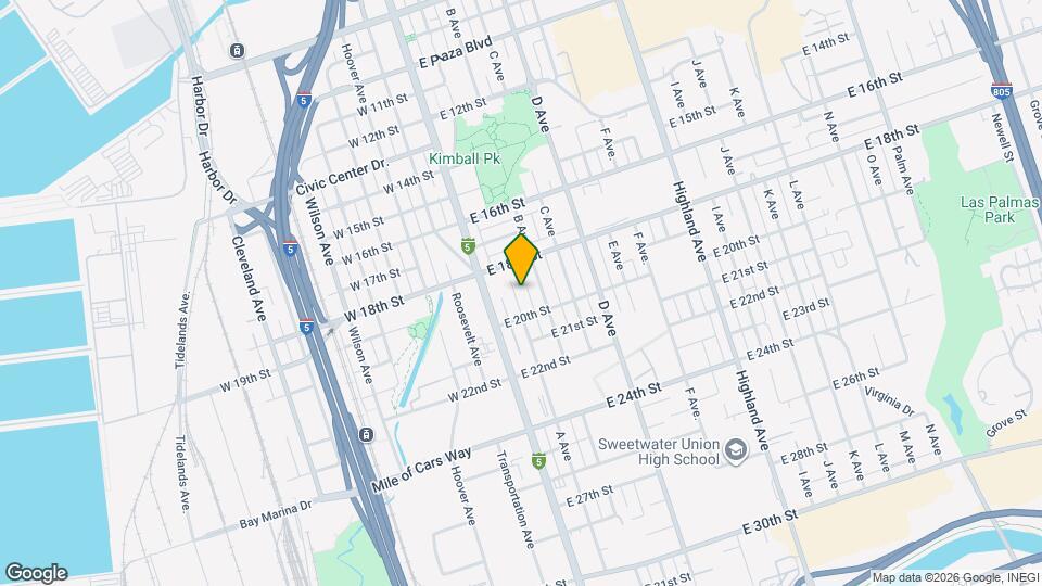 1903 A Ave Map and Location Details