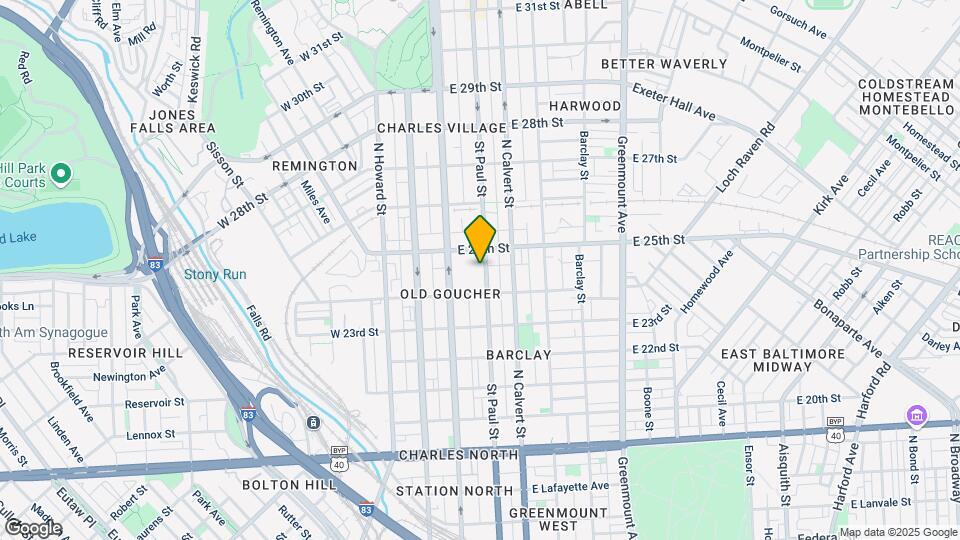 2426 St Paul St Map and Location Details