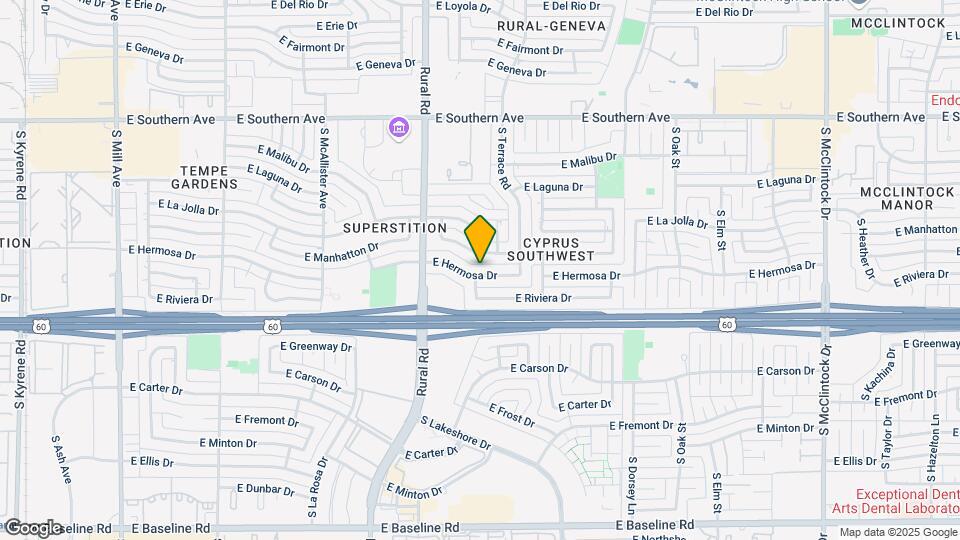 1004 E Hermosa Dr, Unit 116D Map and Location Details