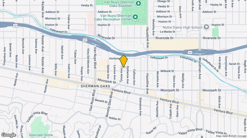 4510 Tyrone Ave Map and Location Details