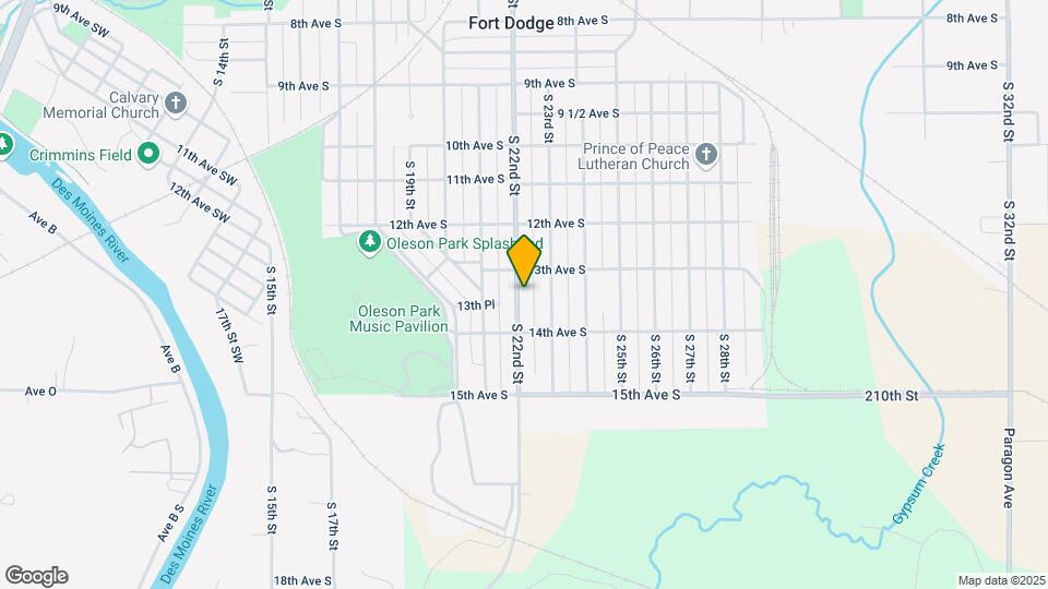1319 S 22nd St Map and Location Details