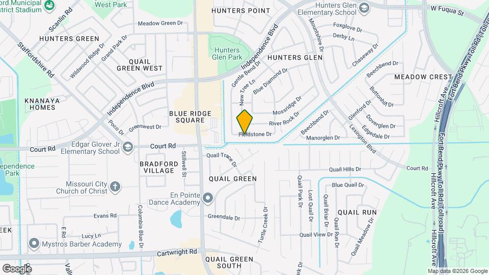 1419 Fieldstone Dr Map and Location Details