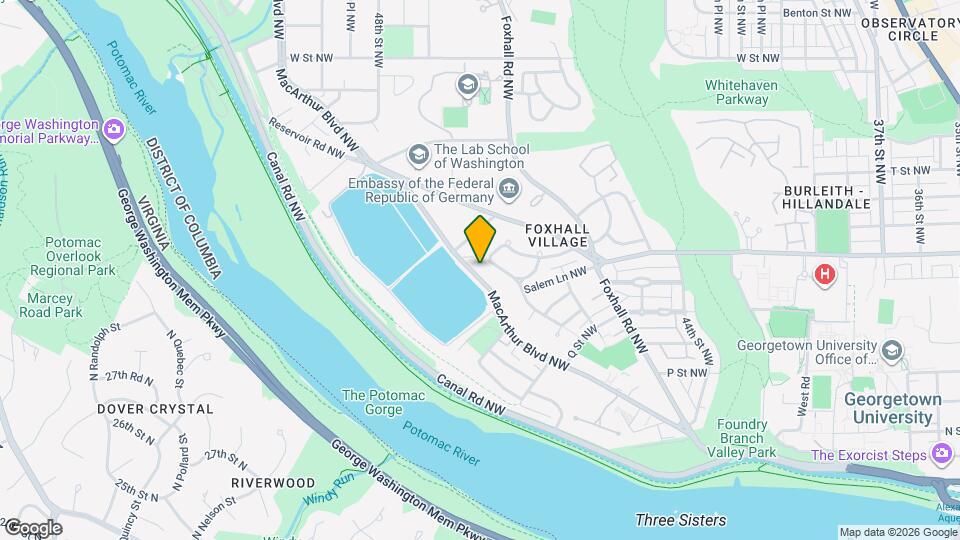 4621 1/2 Macarthur Boulevard NW Map and Location Details