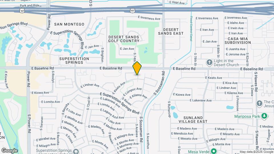 7464 E Keats Ave Map and Location Details