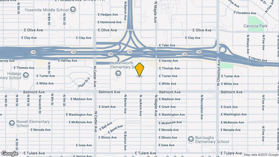 633 N Jackson Ave Map and Location Details