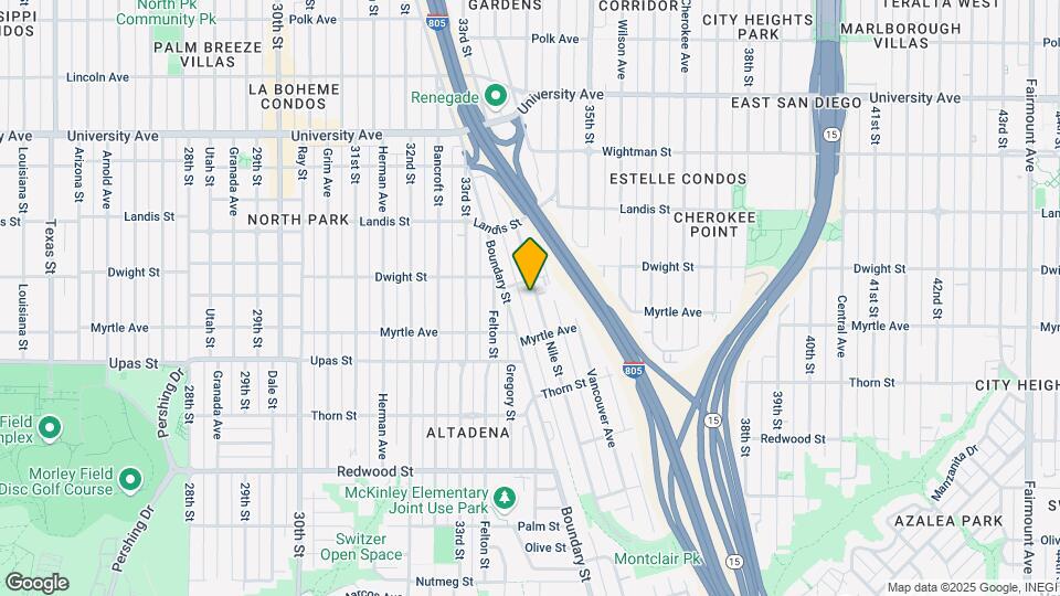 3574 Nile St Map and Location Details