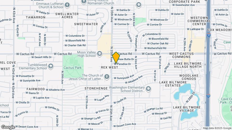3433 W Paradise Dr Map and Location Details