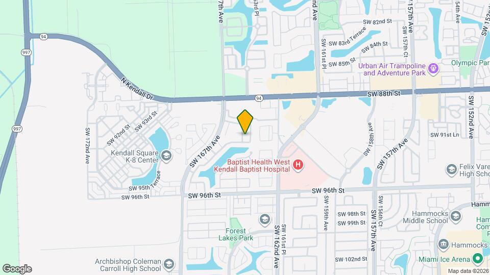 9125 SW 166th Ave Map and Location Details