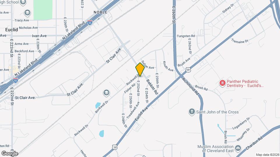 1427 E 252nd St Map and Location Details