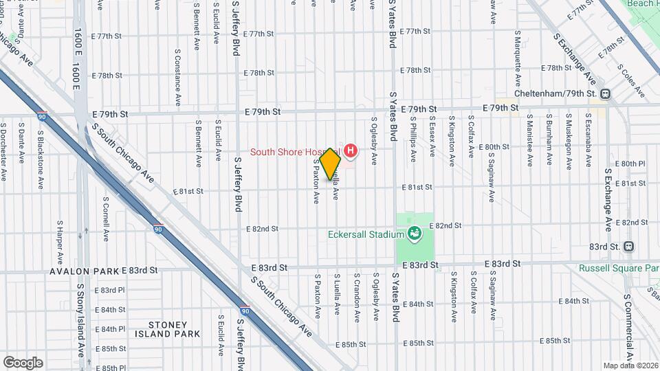 8056 S Luella Ave Map and Location Details