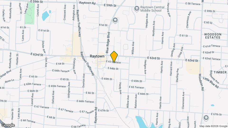 10207 E 63rd Ter, Unit C Mapa y Detalles de la Ubicación