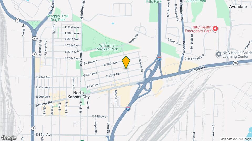 2200 Ozark St Map and Location Details