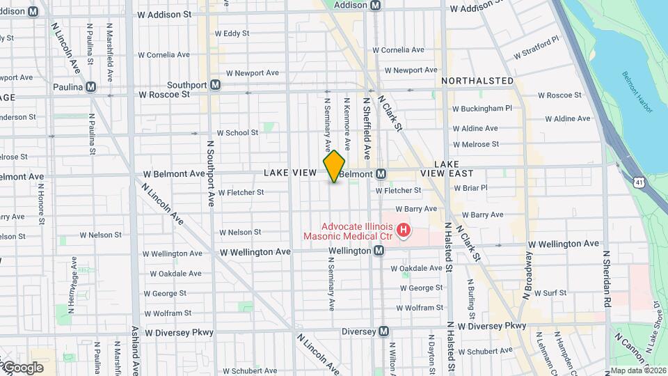 3135 N Seminary Ave Map and Location Details