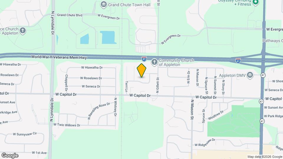 1746 W Roselawn Dr Map and Location Details