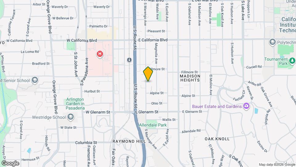 874 S Marengo Ave, Unit 10 Map and Location Details