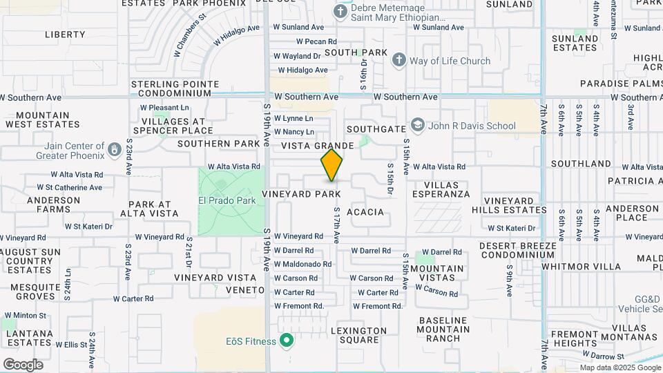 1706 W Lydia Ln Map and Location Details