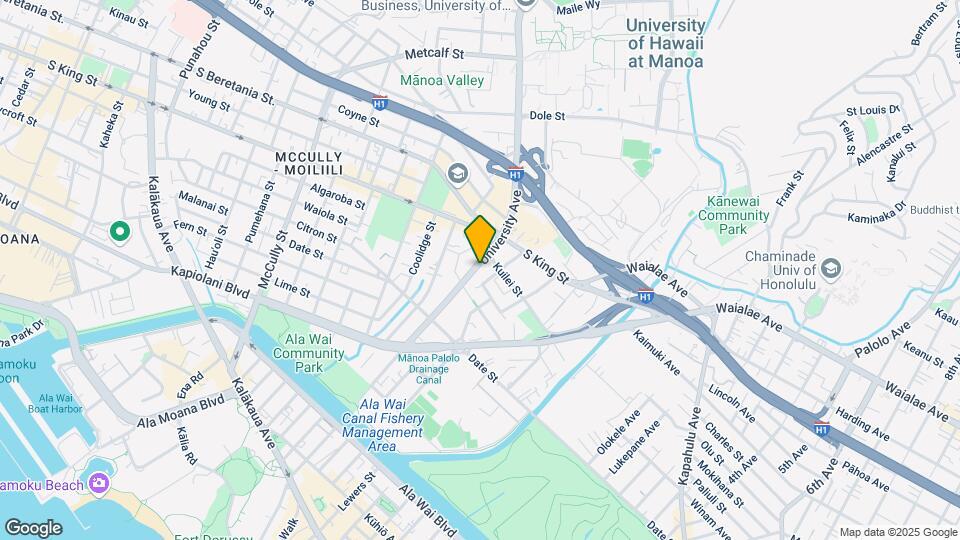 845 University Ave Map and Location Details