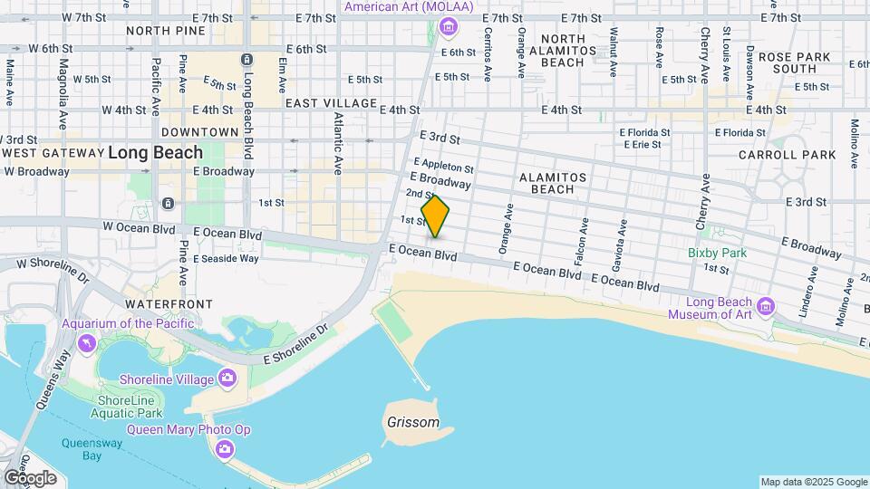 1007 E Ocean Blvd Map and Location Details