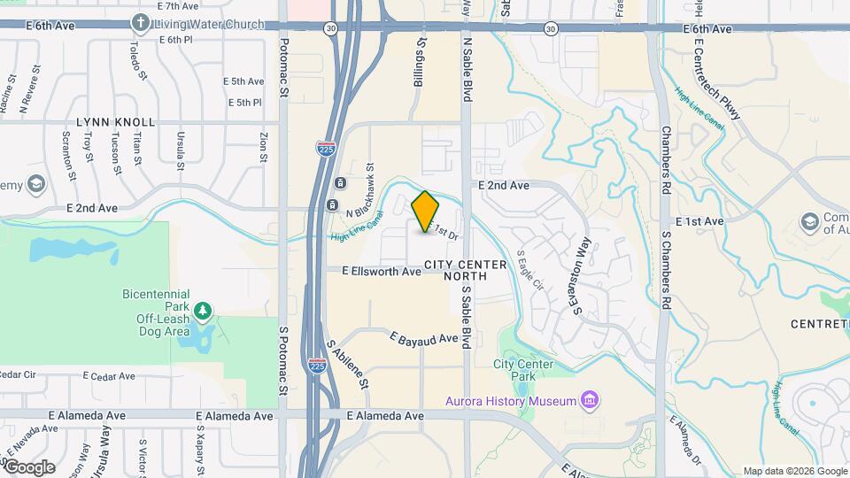 14438 E 1st Dr, Unit #C12 Map and Location Details