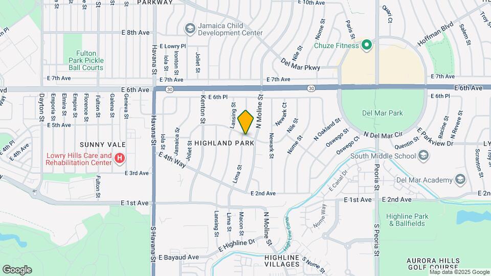 432 Lima St Map and Location Details