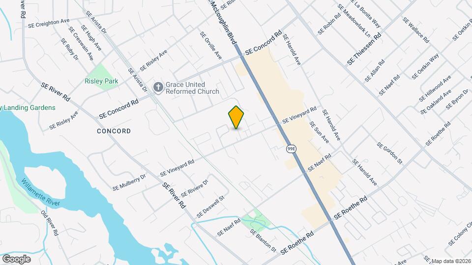 3511 SE Vineyard Rd Map and Location Details