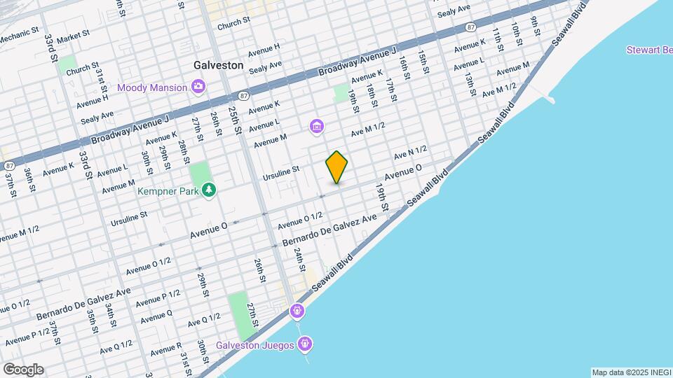 2102 Avenue O 1/2 Map and Location Details