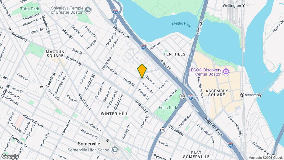 59 Temple St, Unit 1 Map and Location Details