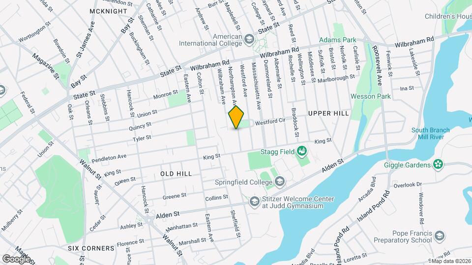 166 Northampton Ave Map and Location Details