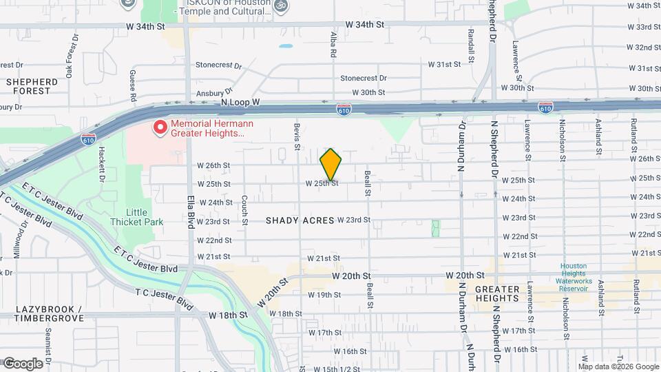 1220 W 25th St Map and Location Details